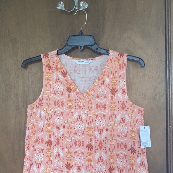 Sonoma print sleeveless top size S - Picture 10 of 13